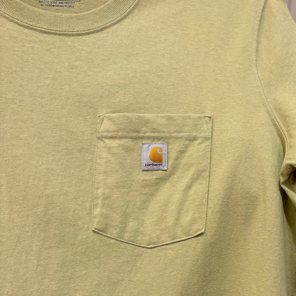 Carhartt loose fit sage green pocket tee, large - Picture 4 of 9